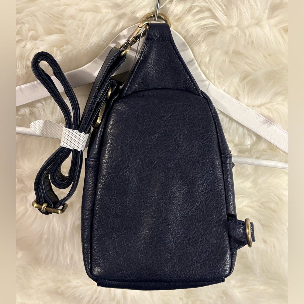 Joy Susan NWT Jolene Vegan Leather Phone Crossbody Bag in Navy - Picture 11 of 11